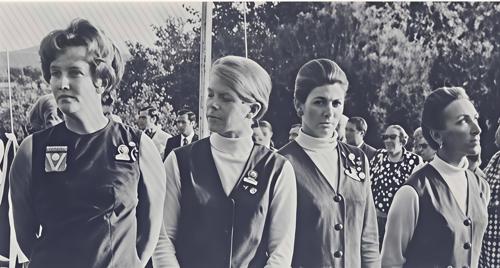 Mrs. Hope Nestares, Mrs. Susana Ortega, Miss Elizabeth Tovar, Miss Doris Wright